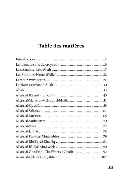 Allah et Ses Sublimes Noms par Mohammad Zobair Jami Al-Bayyinah Livre > Islam 9782385551391 Librairie Musulmane Al-imen