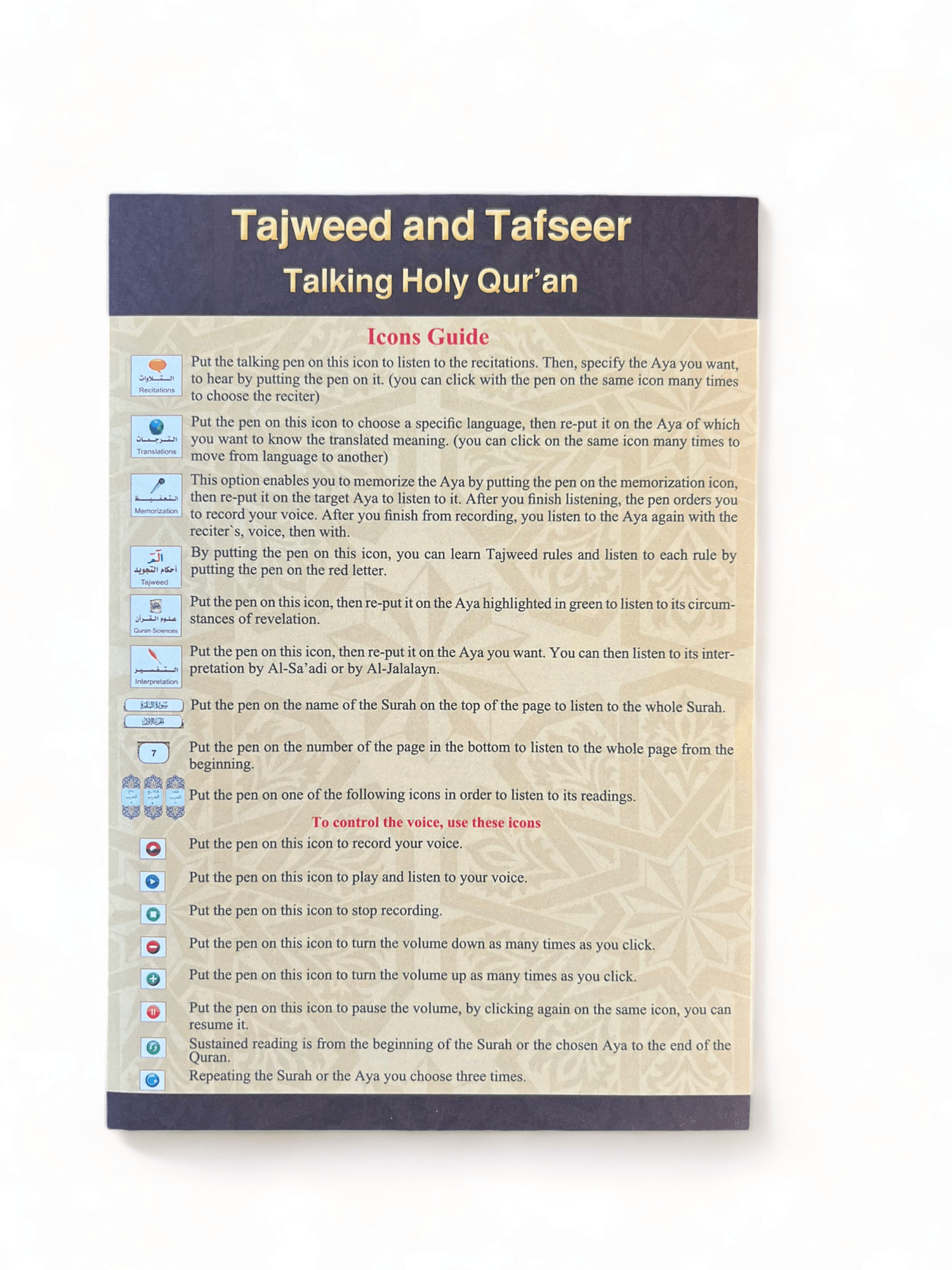 Coran Coran Avec Stylo Electronique 8 Gb 18 Recitateurs Avec Coran...