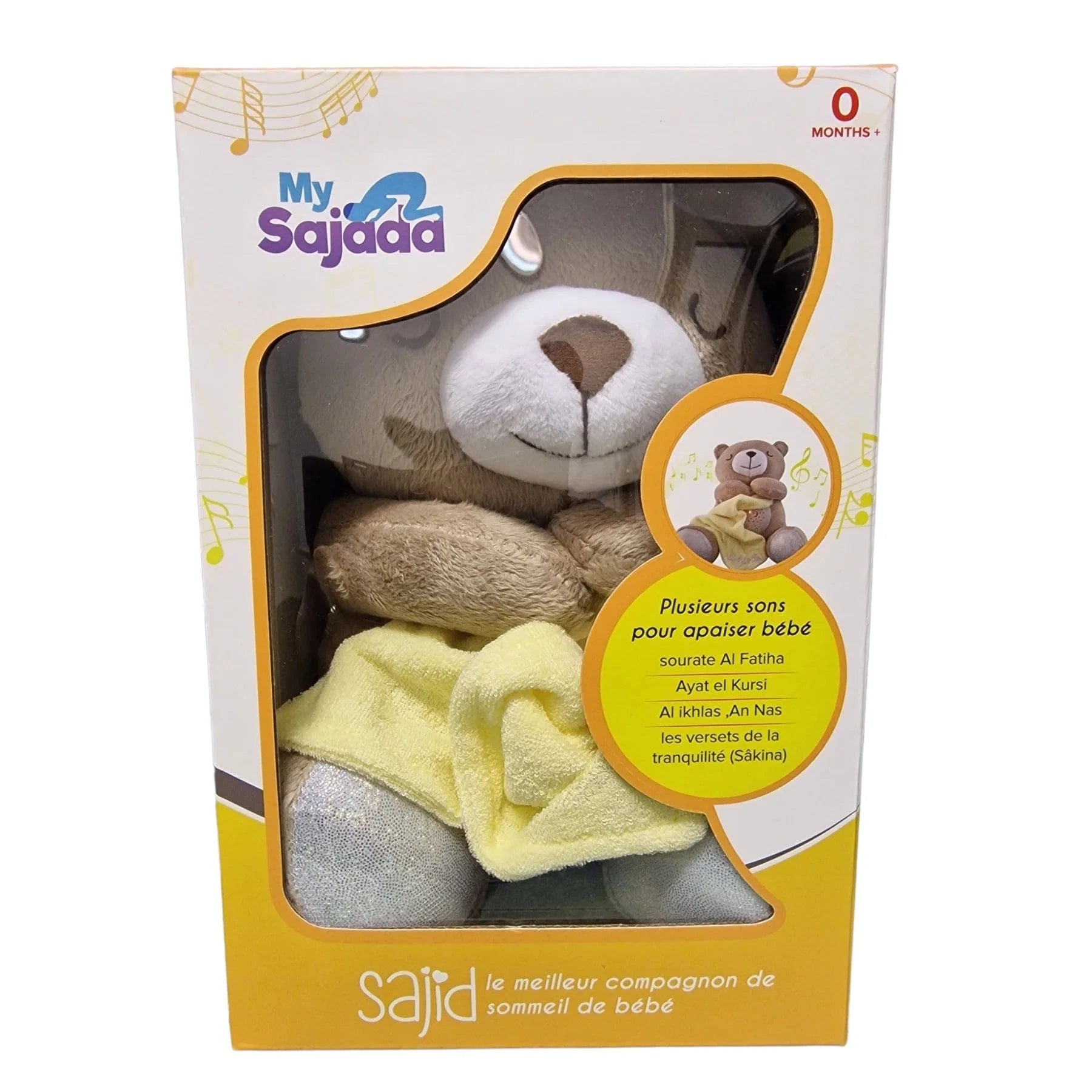 Ourson veilleuse coranique- Sajid - détecteur des cris du bébé My Sajada Jeu Islam 9782492073168 Librairie Musulmane Al-imen
