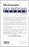 Dictionnaire des prénoms arabes (de Poche) - 4700 prénoms