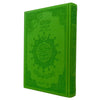 Coran Tajwid - Lecture Warsh en Couverture Cuir Luxueuse (avec index des mots et des sujets), taille : 14x20 cm - Vert