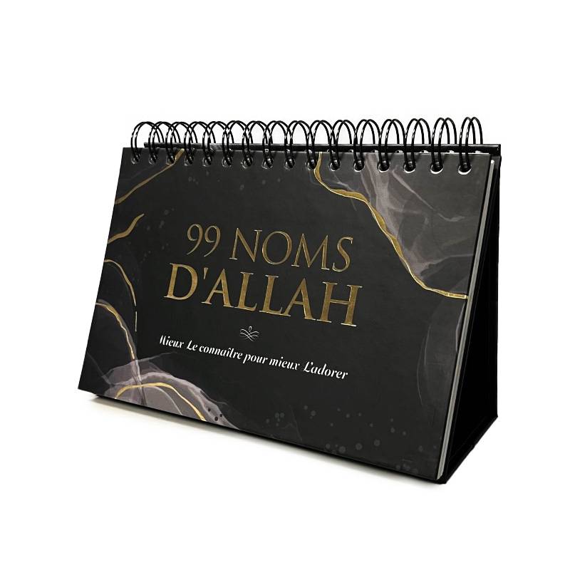 99 noms d'Allah - Mieux Le connaître pour mieux L'adorer - Calendrier chevalet Al-Hadîth Calendriers, organiseurs et agendas Noir 9782875452474 Librairie Musulmane Al-imen