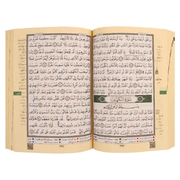 Coran Tajwid Al Kabaa couverture en carton (avec significations des mots et index des sujets), taille : 14×20 cm Al - imen