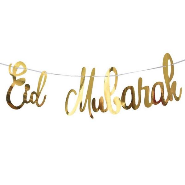 Guirlande Lettres - Eid Mubarak Or Al - imen