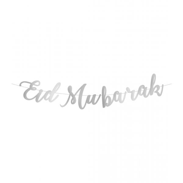 Guirlande Lettres - Eid Mubarak Hadieth Benelux Décorations Argent 9782492023866 Librairie Musulmane Al-imen