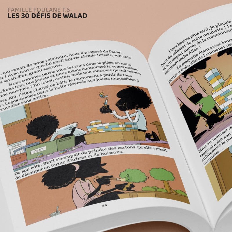 La Famille Foulane -  TOME 6 : LES 30 DÉFIS DE WALAD - Bdouin BDouin Livre Islam Enfant 9789998797826 Librairie Musulmane Al-imen