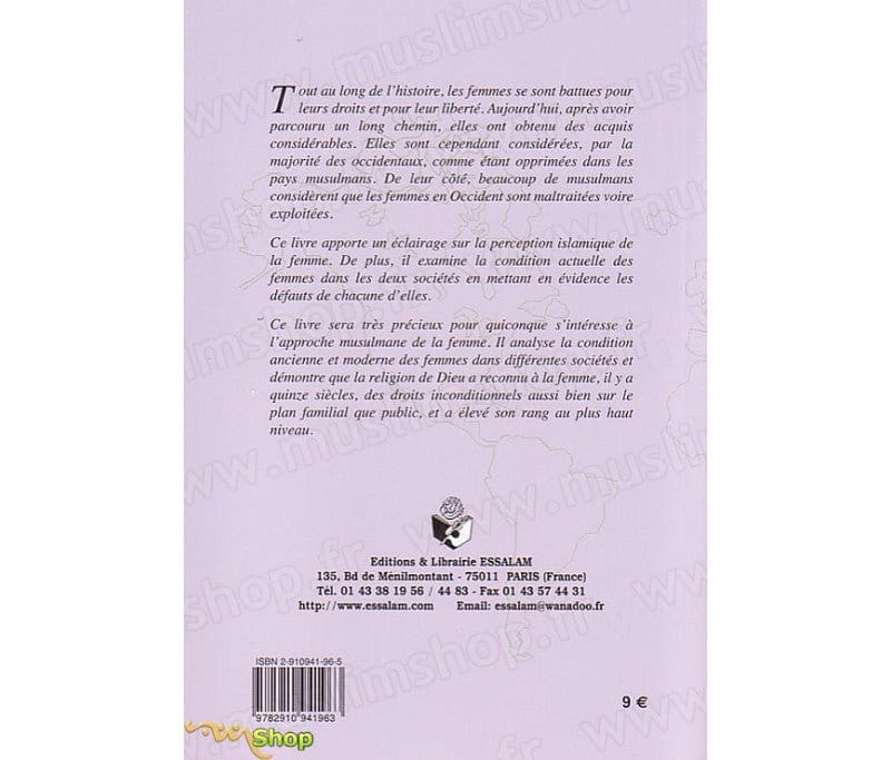 La femme dans les grandes civilisations et perspectives musulmanes Tawhid Livre Islam Femme 9782910941963 Librairie Musulmane Al-imen