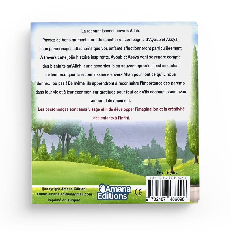 La reconnaissance envers Allah d'Amana Éditions Amana Livre Islam Enfant 9782487466098 Librairie Musulmane Al-imen