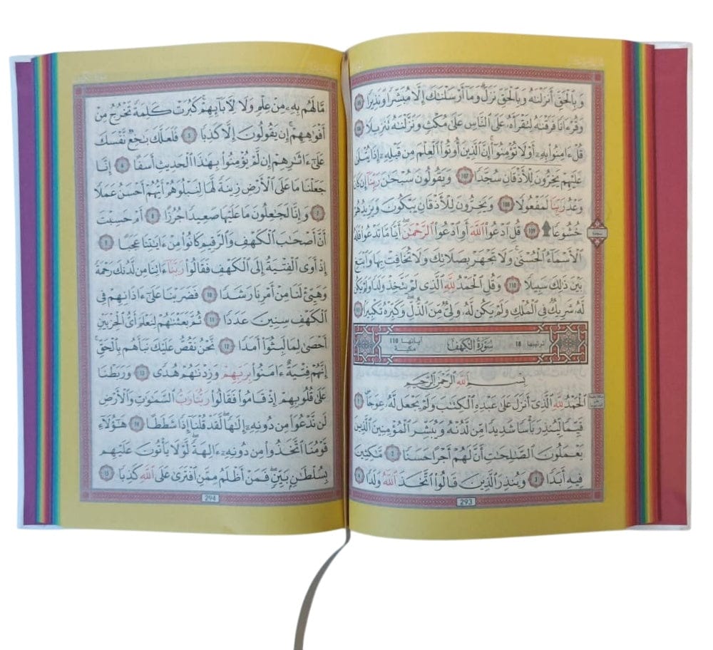 Le Coran Arc-en-ciel Arabe (Hafs) — Couverture Noire de Luxe | Éditions Orientica | Rainbow Quran Orientica Livre Saint Coran en Arabe Hafs 9782356352446 Librairie Musulmane Al-imen