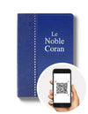 Le Noble Coran Excellence Bilingue de Poche avec Codes QR (Audio) Bleu Al - imen