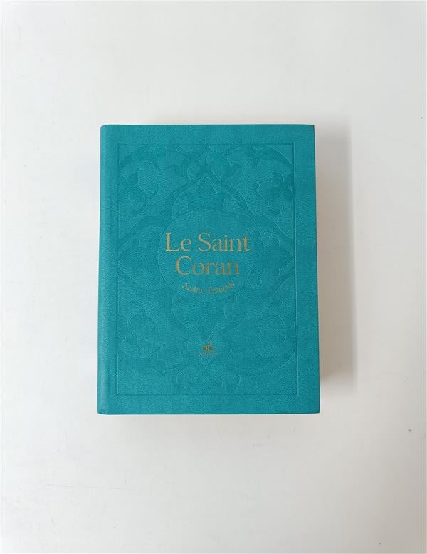 Le Saint Coran Bilingue (Arabe - Français) - Poche (Pages Dorées) (Éditions Al Bouraq) Vert Clair Al - imen