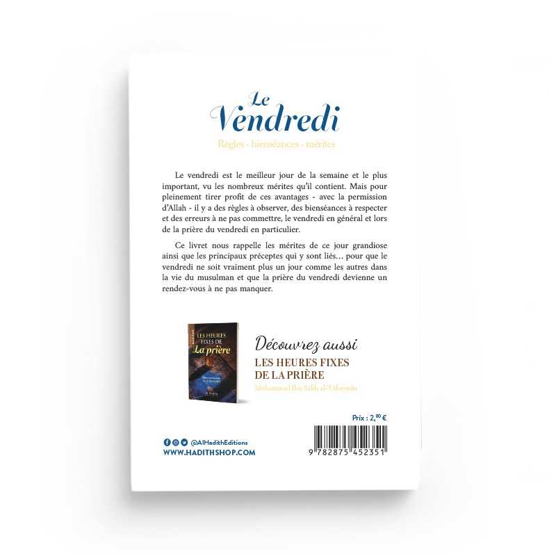 Le vendredi, règles et bienséances - Khâlid Abû Sâlih - éditions Al - Hadîth - Livres par édition par Al - Hadîth disponible chez Al - imen