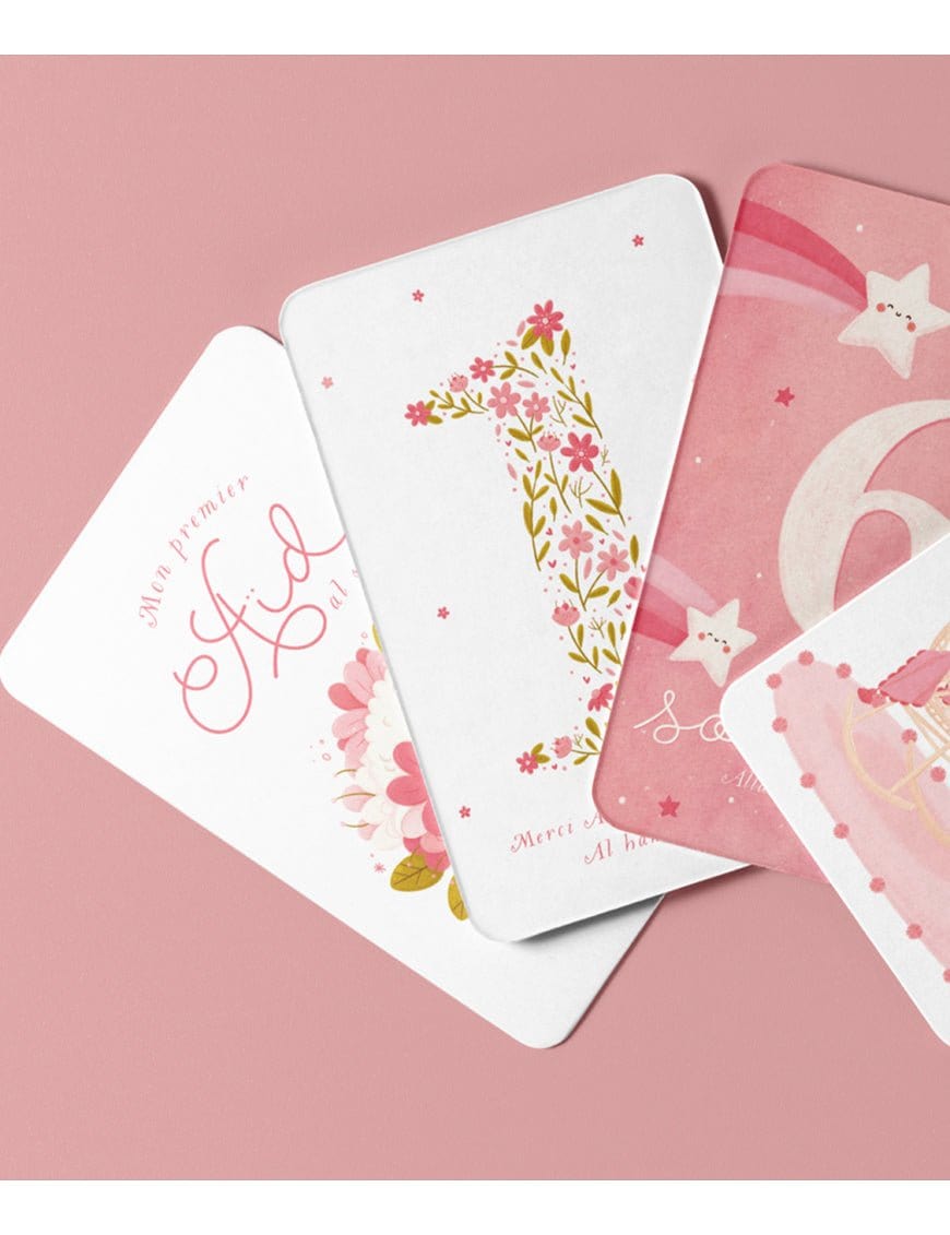 Ma première année : Cartes-étapes de mon bébé musulman (Version fille Rose) - Dès 3 ans - DeeniLearn DeeniLearn Jeu Islam 9782931241196 Librairie Musulmane Al-imen