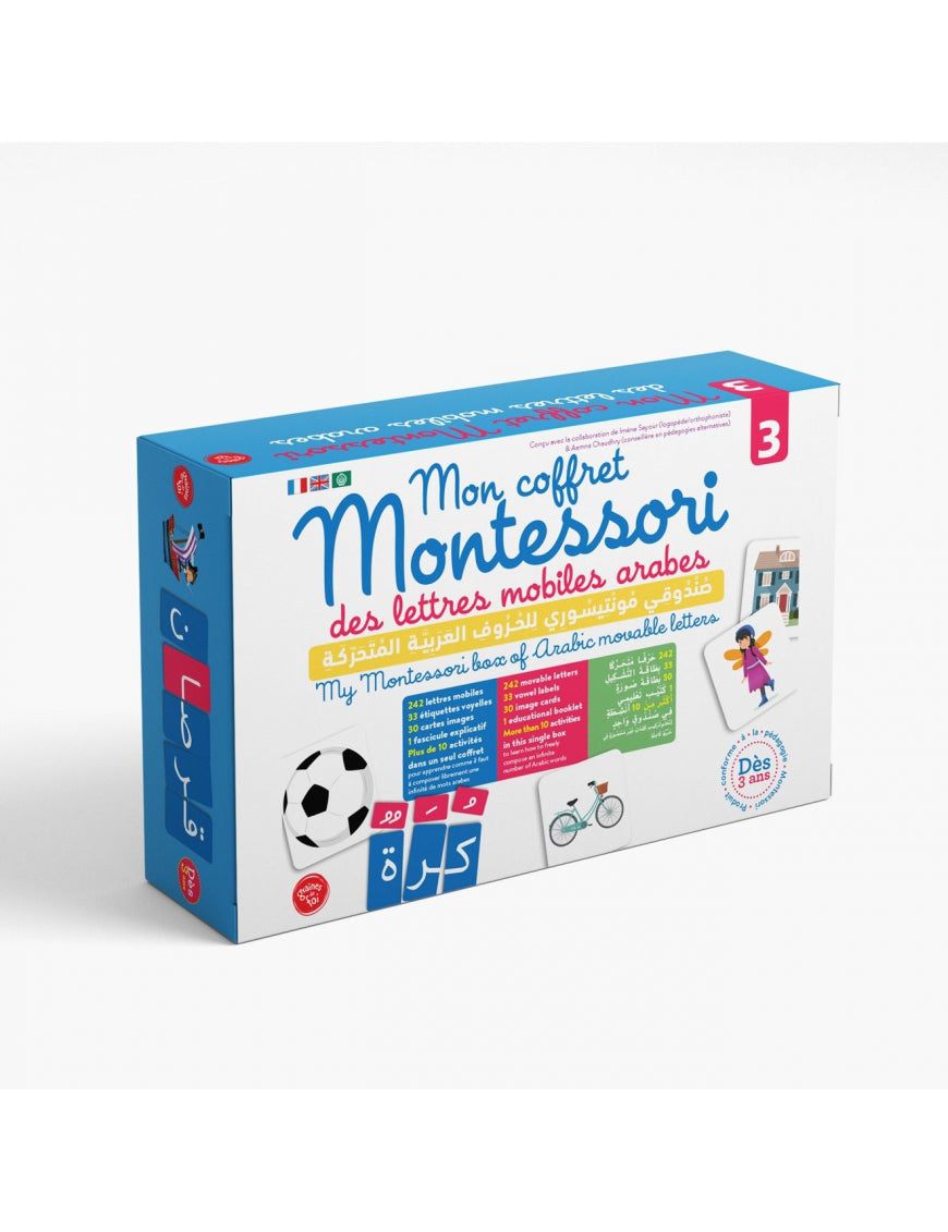 Mon coffret montessori des lettres mobiles arabes 3 - Dès 3 ans