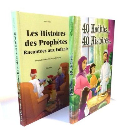 Pack Histoire : 40 Hadiths... 40 Histoires... + Les Histoires des Prophètes Racontés aux Enfants (2 livres cartonnés en édition de luxe) Al - imen