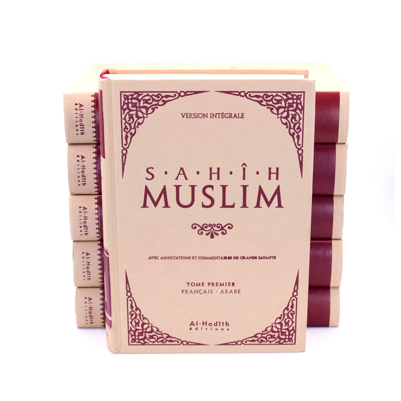 Sahih Muslim  ( صحيح مسلم, [ṣaḥīḥ Muslim]) Intégral en 6 volumes (Arabe-Français)