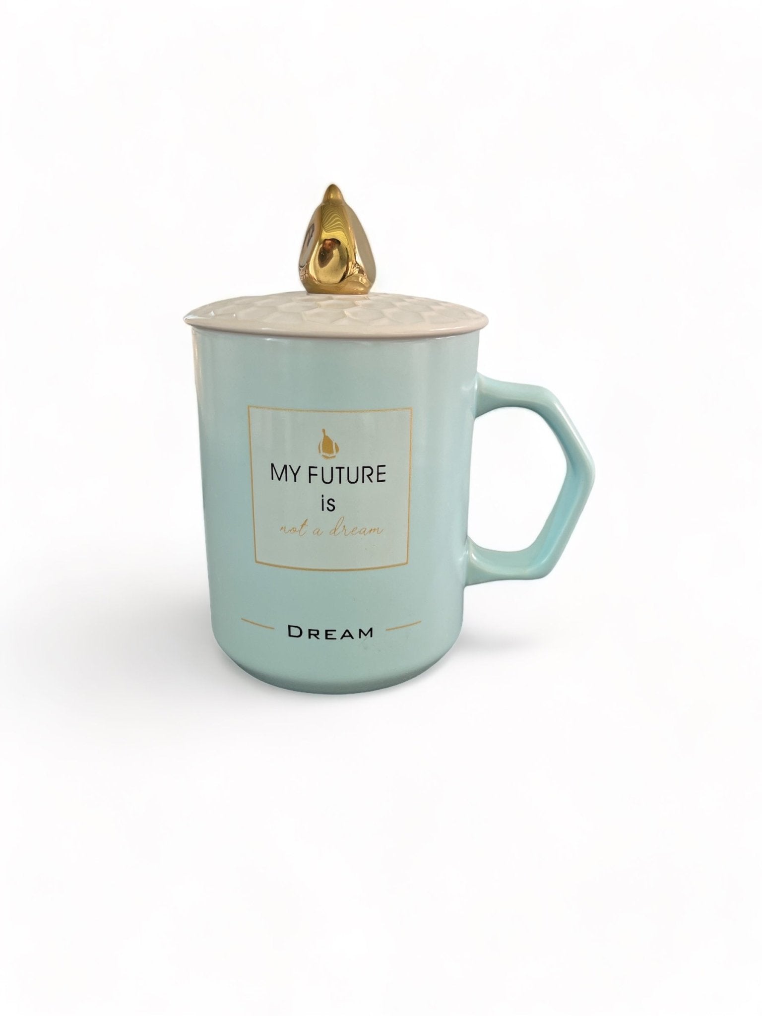 Tasse en céramique couleur pastel avec phrase motivante - Couleur Bleu Ciel - 250 ml disponible chez Al - imen