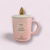 Tasse en céramique couleur pastel avec phrase motivante - Couleur Rose Bonbon - 250 ml disponible chez Al - imen